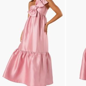 Petal & Pup Betina Bow One-Shoulder Gown